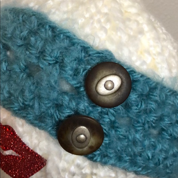 NWT-Turquoise Blue Ear Warmer w/Decorative Buttons - Picture 2 of 7
